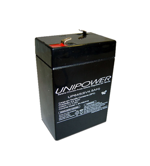 Bateria Selada 6v 4,5ah Unipower Up645 Seg  - UP645